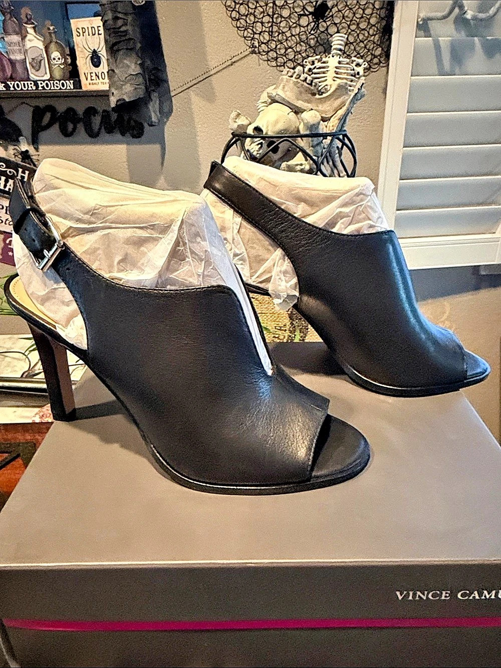 Vince Camuto Nachos Peep Toe Slingback Pump Pumps